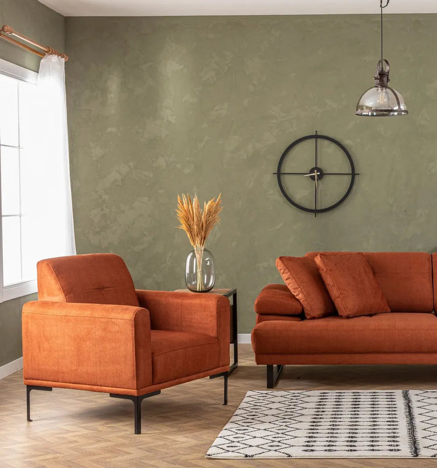 Mustang Sessel in Orange, 88x88 cm von Atelier Del Sofa – Bild 3