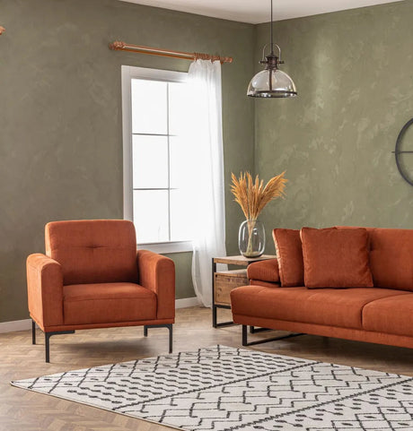 Mustang Sessel in Orange, 88x88 cm von Atelier Del Sofa – Bild 4