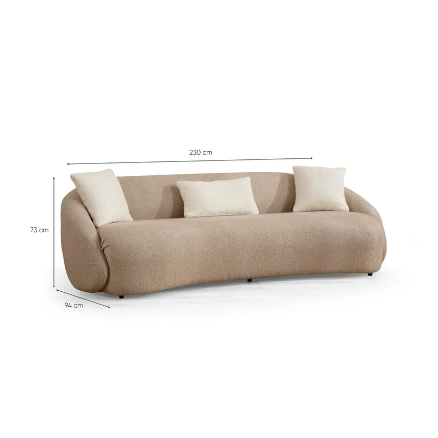 Napoli 3-Sitzer Sofa, 230x94 cm - ZEN ZONE Furniture