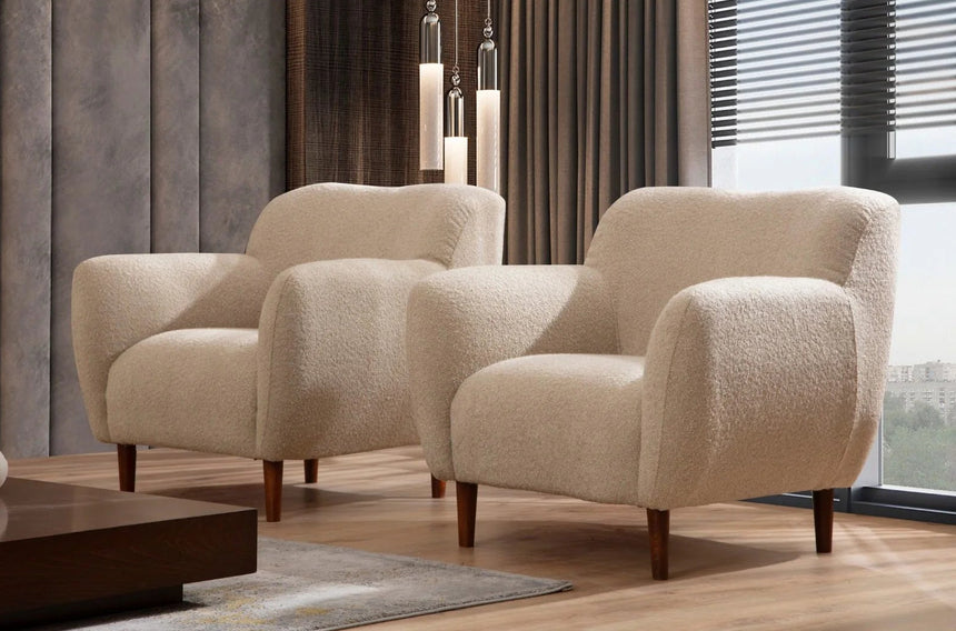 Napoli Sessel in Cappuccino, 96x95 cm von Atelier Del Sofa – Bild 1