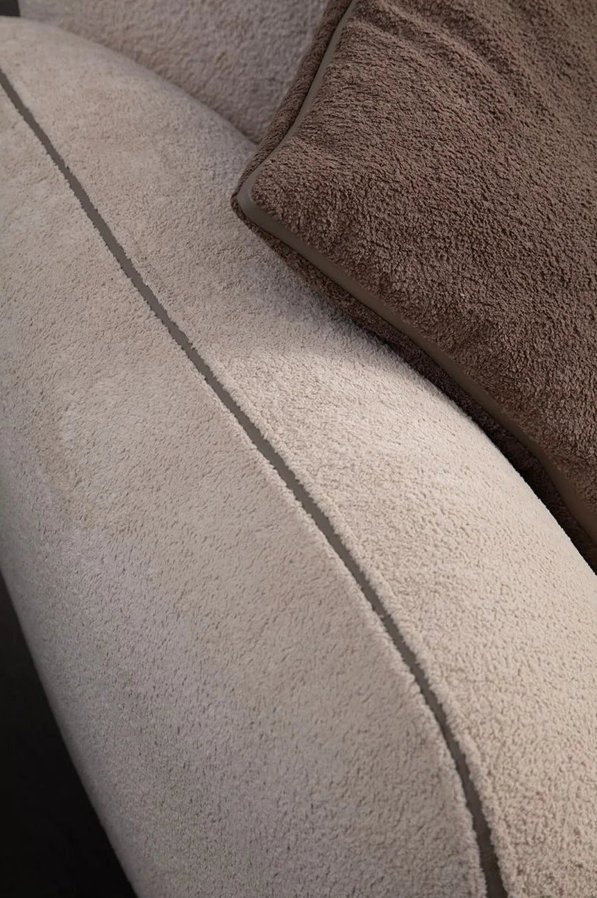 Pavia 3-Sitzer Sofa in Creme, 345x90 cm von Atelier Del Sofa – Bild 3
