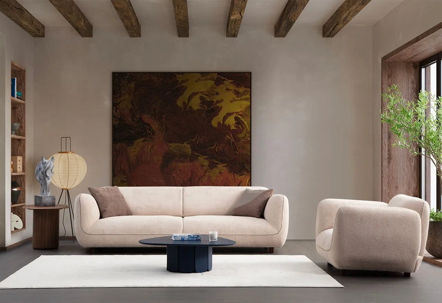 Pavia 4-Sitzer Sofa in Creme, 260x90 cm von Atelier Del Sofa – Bild 2