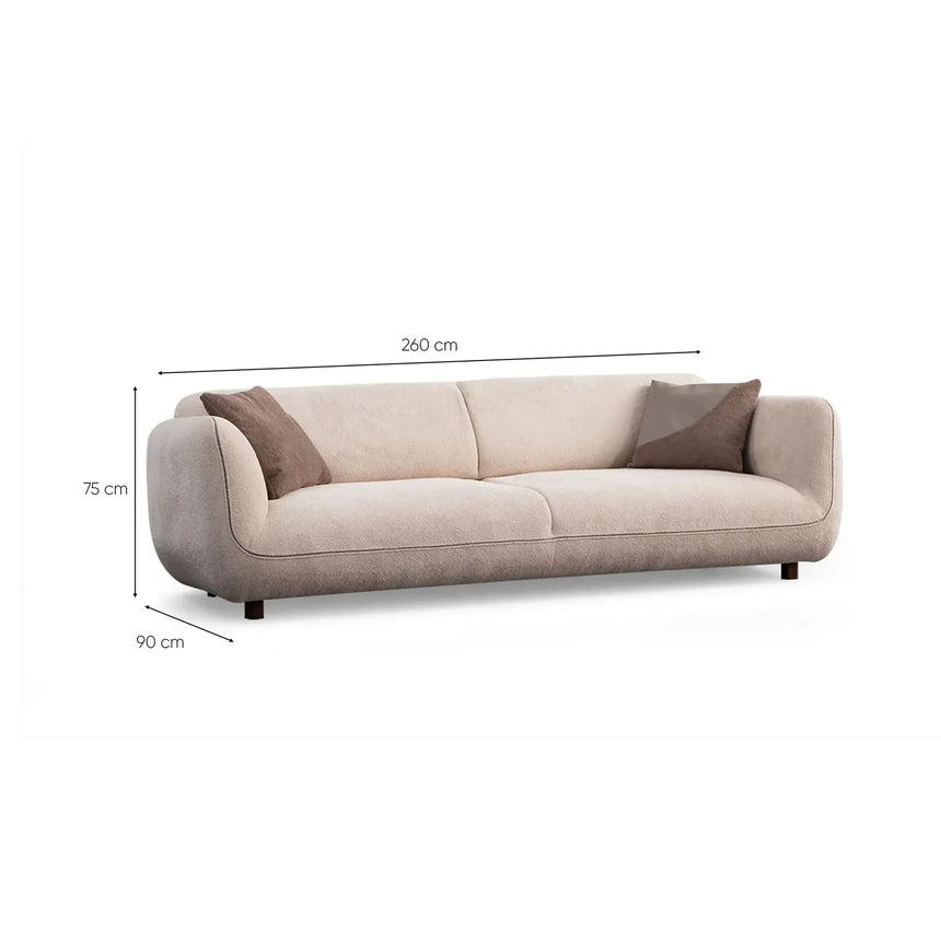 Pavia 4-Sitzer Sofa, 260x90 cm - ZEN ZONE Furniture