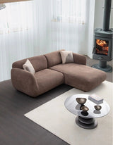 Pavia Ecksofa, Rechte Seite, in Braun, 250x170 cm von Atelier Del Sofa – Bild 3