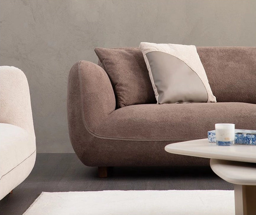 Pavia Ecksofa, Rechte Seite, in Braun, 250x170 cm von Atelier Del Sofa – Bild 5