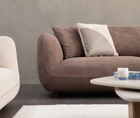 Pavia Ecksofa, Rechte Seite, in Braun, 250x170 cm von Atelier Del Sofa – Bild 5