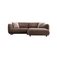 Pavia Ecksofa, Rechte Seite, in Braun, 250x170 cm von Atelier Del Sofa – Bild 7