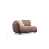 Pavia Ecksofa, Rechte Seite, in Braun, 250x170 cm von Atelier Del Sofa – Bild 8