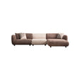 Pavia Ecksofa, Rechte Seite, in Creme und Braun, 345x170 cm von Atelier Del Sofa – Bild 7