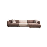 Pavia Ecksofa, Rechte Seite, in Creme und Braun, 345x170 cm von Atelier Del Sofa – Bild 7