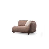 Pavia Ecksofa, Rechte Seite, in Creme und Braun, 345x170 cm von Atelier Del Sofa – Bild 9