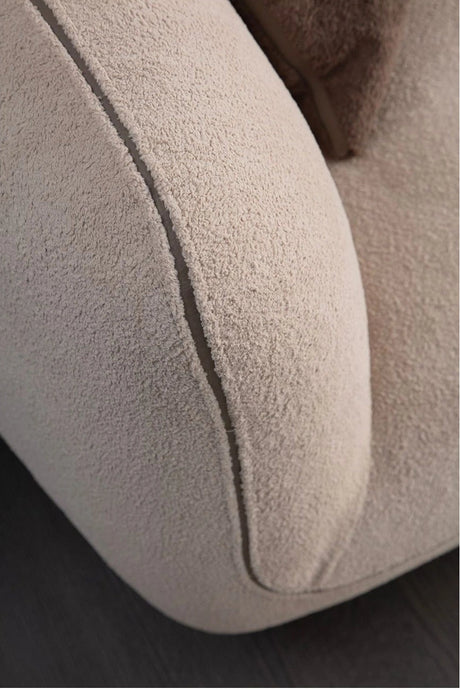 Pavia Ecksofa, Symmetrisch, in Creme, 240x240 cm von Atelier Del Sofa – Bild 3