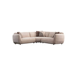 Pavia Ecksofa, Symmetrisch, in Creme, 240x240 cm von Atelier Del Sofa – Bild 5