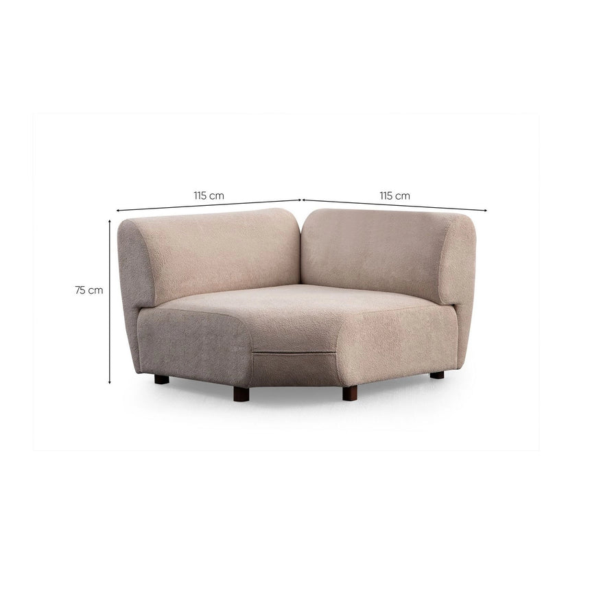 Pavia Ecksofa in Creme, 335x240 cm von Atelier Del Sofa – Bild 13