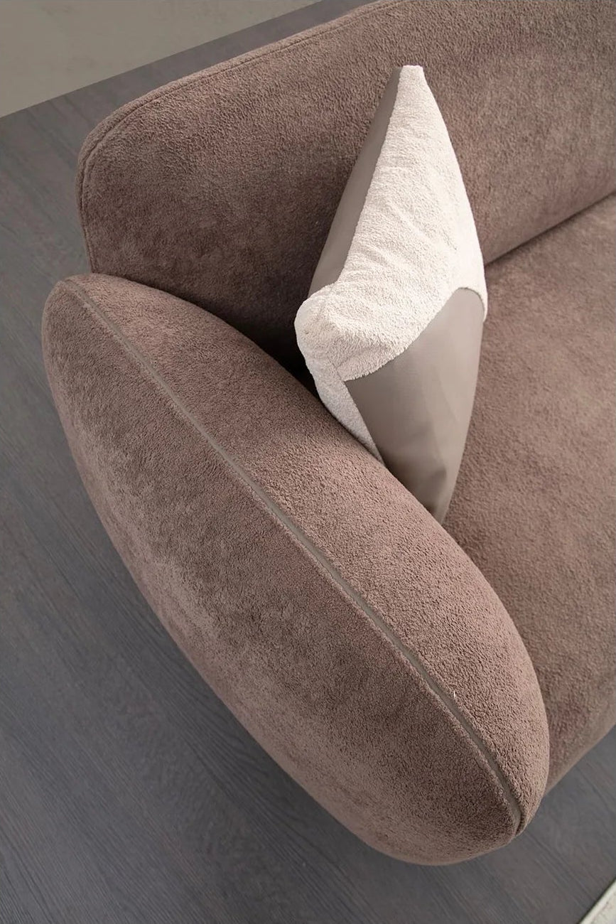 Pavia Panoramasofa in Creme und Braun, 430x240 cm von Atelier Del Sofa – Bild 2