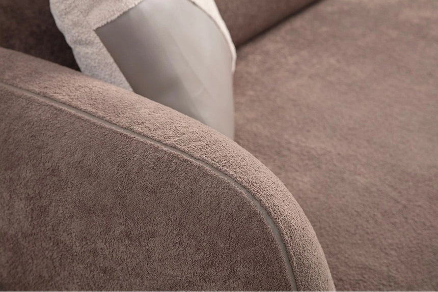 Pavia Panoramasofa in Creme und Braun, 430x240 cm von Atelier Del Sofa – Bild 3