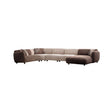 Pavia Panoramasofa in Creme und Braun, 430x240 cm von Atelier Del Sofa – Bild 4