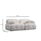 Petite 2 2-Sitzer Ecksofa, Rechte Seite, 190x160 cm - ZEN ZONE Furniture