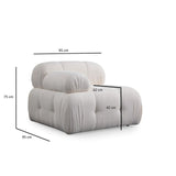 Petite 2 2-Sitzer Ecksofa, Rechte Seite, 190x160 cm - ZEN ZONE Furniture