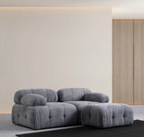 Petite 2 2-Sitzer Ecksofa, Rechte Seite, in Grau, 190x160 cm von Atelier Del Sofa – Bild 1