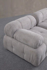 Petite 2 2-Sitzer Ecksofa, Rechte Seite, in Hellgrau, 190x160 cm von Atelier Del Sofa – Bild 3