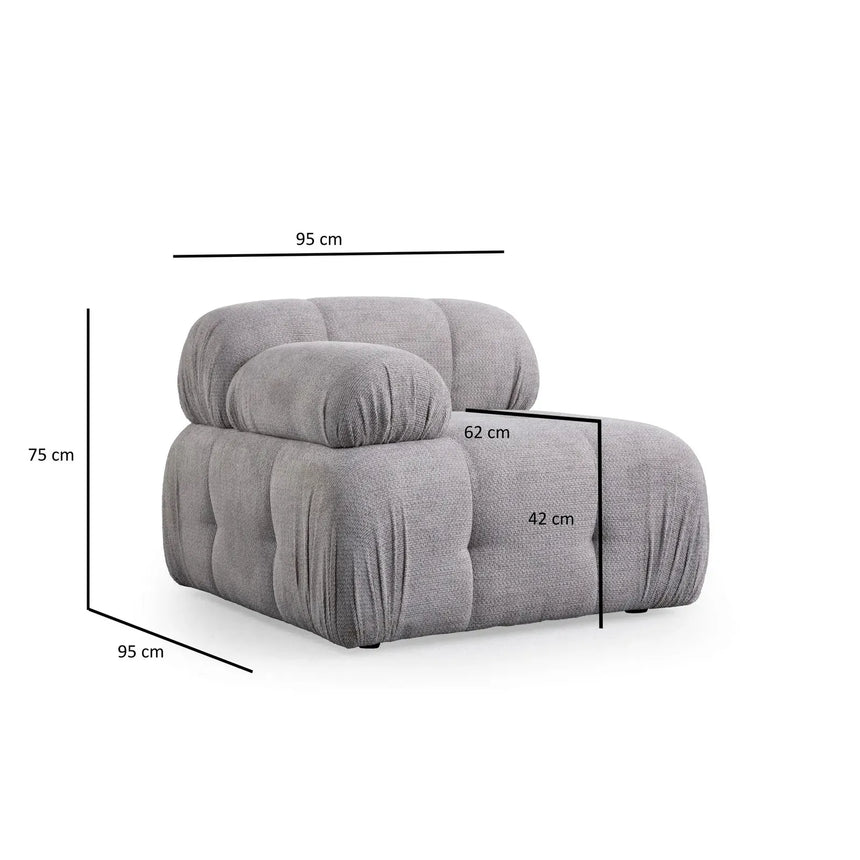 Petite 2 2-Sitzer Ecksofa, Rechte Seite, 190x160 cm - ZEN ZONE Furniture