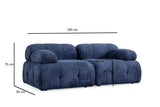 Petite 2 2-Sitzer Sofa in Nachtblau, 190x95 cm von Atelier Del Sofa – Bild 9