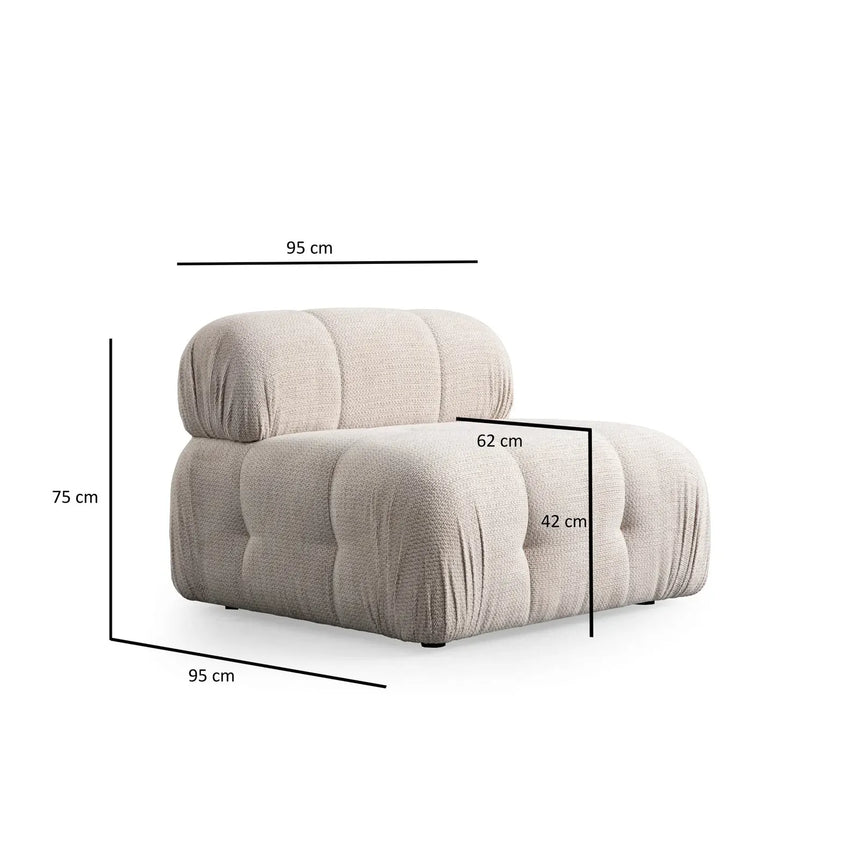 Petite 3 3-Sitzer Ecksofa, Rechte Seite, 290x160 cm - ZEN ZONE Furniture