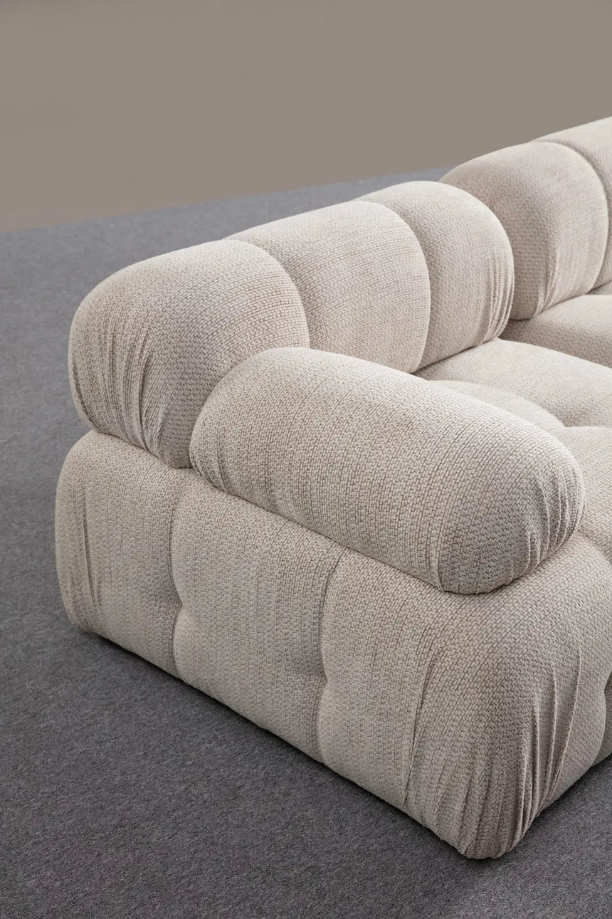 Petite 3 3-Sitzer, Rechte Seite, Ecksofa in Creme, 290x160 cm von Atelier Del Sofa – Bild 2