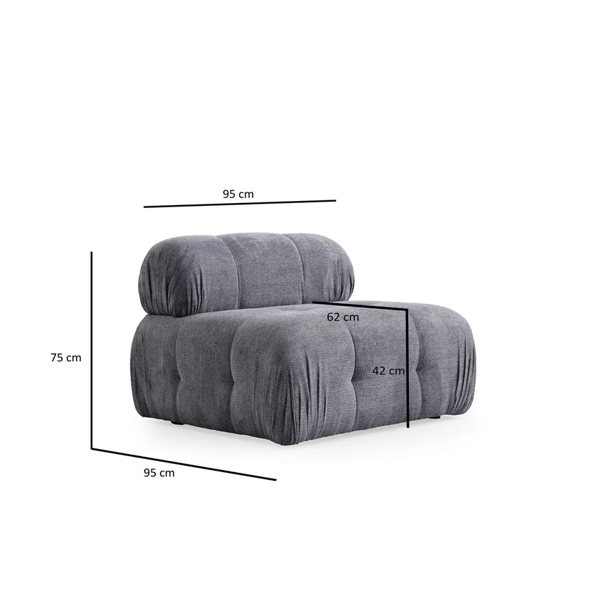 Petite 3 3-Sitzer Ecksofa, Rechte Seite, 290x160 cm - ZEN ZONE Furniture