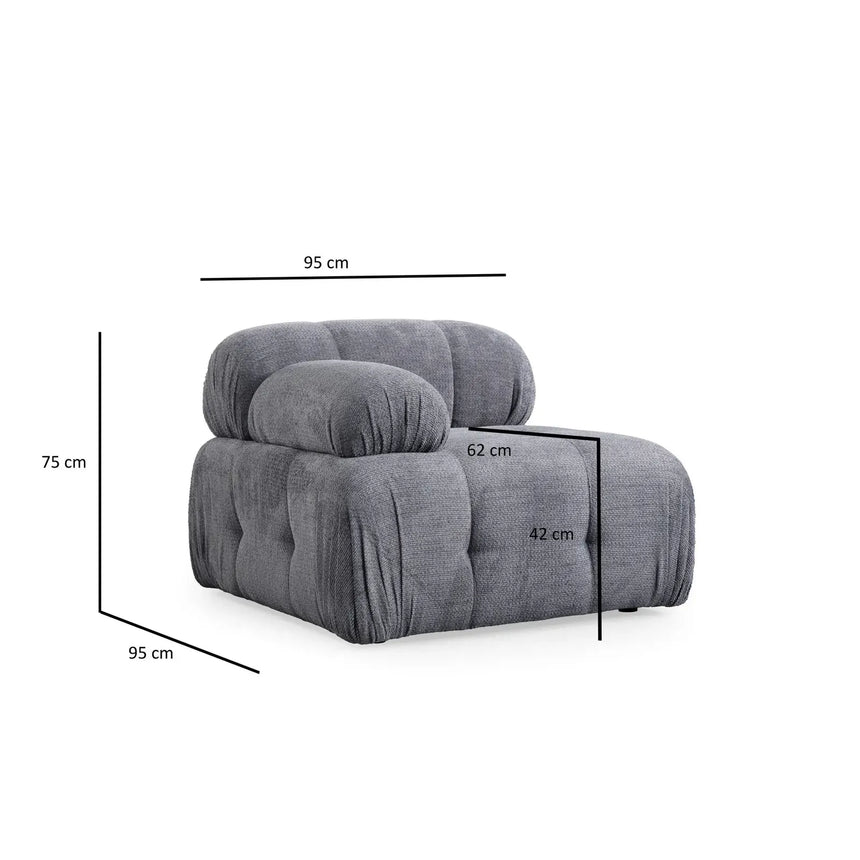 Petite 3 3-Sitzer Ecksofa, Rechte Seite, 290x160 cm - ZEN ZONE Furniture