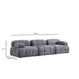 Petite 3 3-Sitzer Ecksofa, Rechte Seite, 290x160 cm - ZEN ZONE Furniture