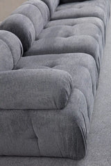 Petite 3 3-Sitzer, Rechte Seite, Ecksofa in Grau, 290x160 cm von Atelier Del Sofa – Bild 2