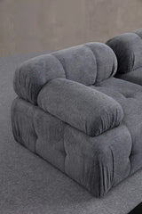 Petite 3 3-Sitzer, Rechte Seite, Ecksofa in Grau, 290x160 cm von Atelier Del Sofa – Bild 3
