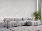 Petite 3 3-Sitzer, Rechte Seite, Ecksofa in Hellgrau, 290x160 cm von Atelier Del Sofa – Bild 1