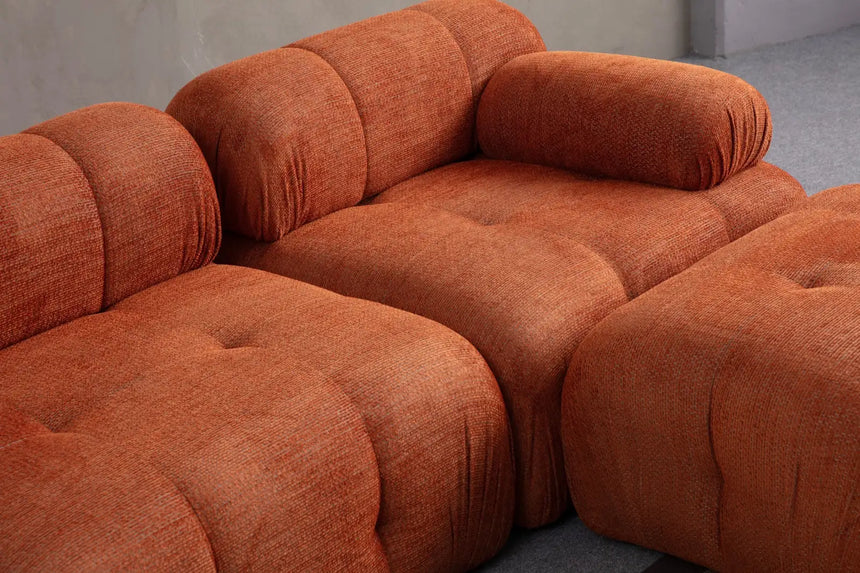 Petite 3 3-Sitzer, Rechte Seite, Ecksofa in Orange, 290x160 cm von Atelier Del Sofa – Bild 2