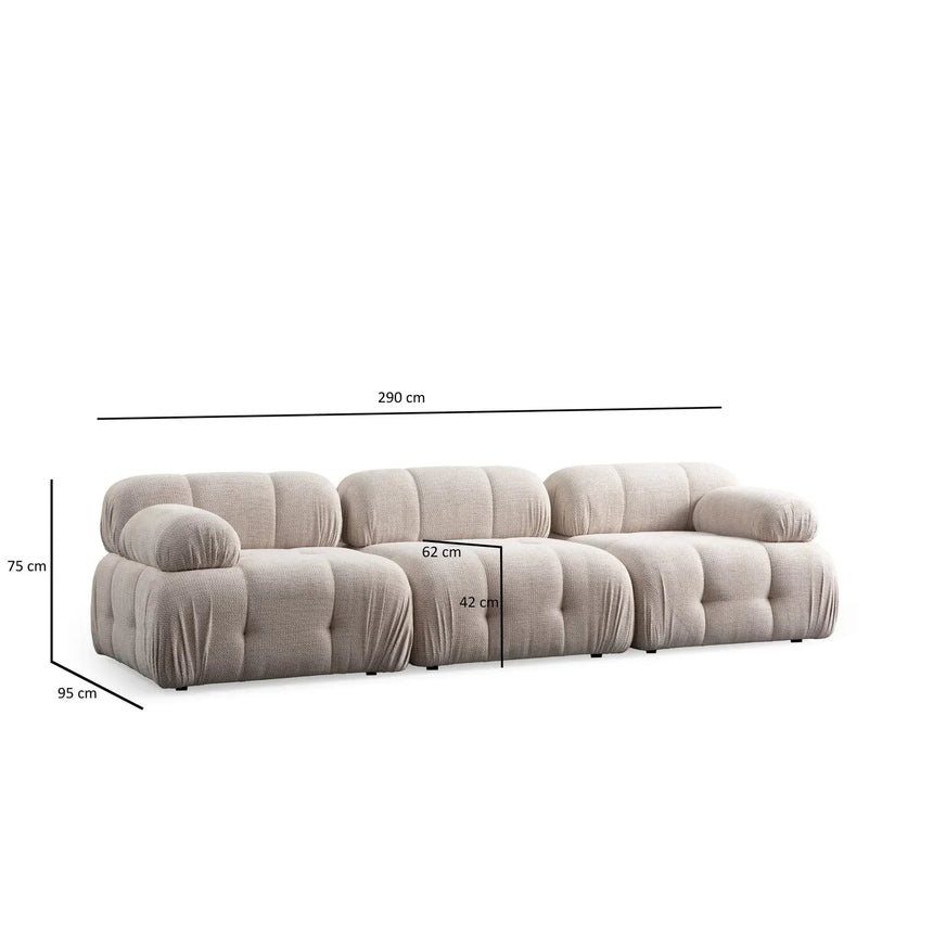 Petite 3 3-Sitzer Sofa, 290x95 cm - ZEN ZONE Furniture
