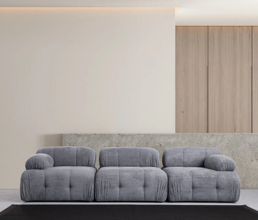Petite 3 3-Sitzer Sofa in Grau, 290x95 cm von Atelier Del Sofa – Bild 1