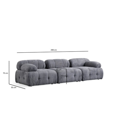 Petite 3 3-Sitzer Sofa, 290x95 cm - ZEN ZONE Furniture