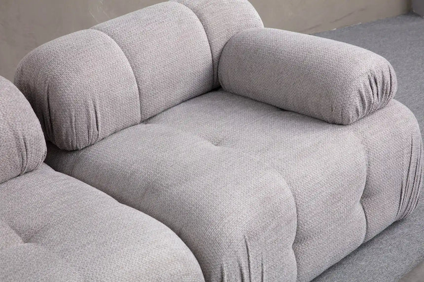 Petite 3 3-Sitzer Sofa in Hellgrau, 290x95 cm von Atelier Del Sofa – Bild 2