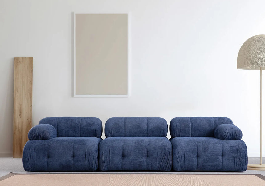 Petite 3 3-Sitzer Sofa in Nachtblau, 290x95 cm von Atelier Del Sofa – Bild 1
