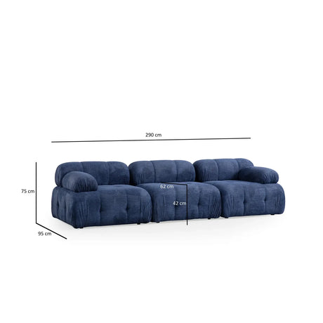 Petite 3 3-Sitzer Sofa, 290x95 cm - ZEN ZONE Furniture