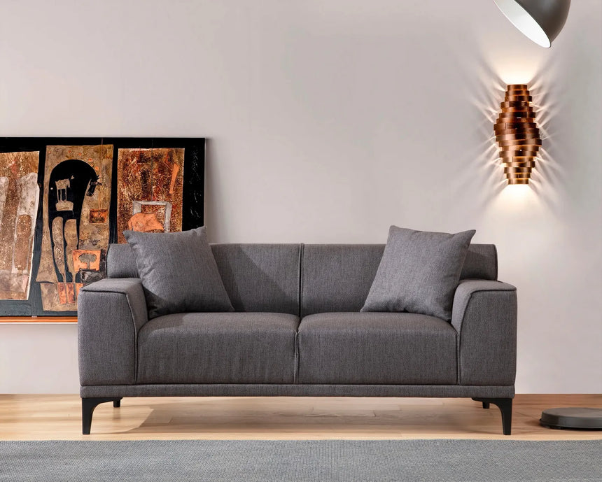 Petra 2-Sitzer Sofa in Anthrazit, 165x87 cm von Atelier Del Sofa – Bild 1