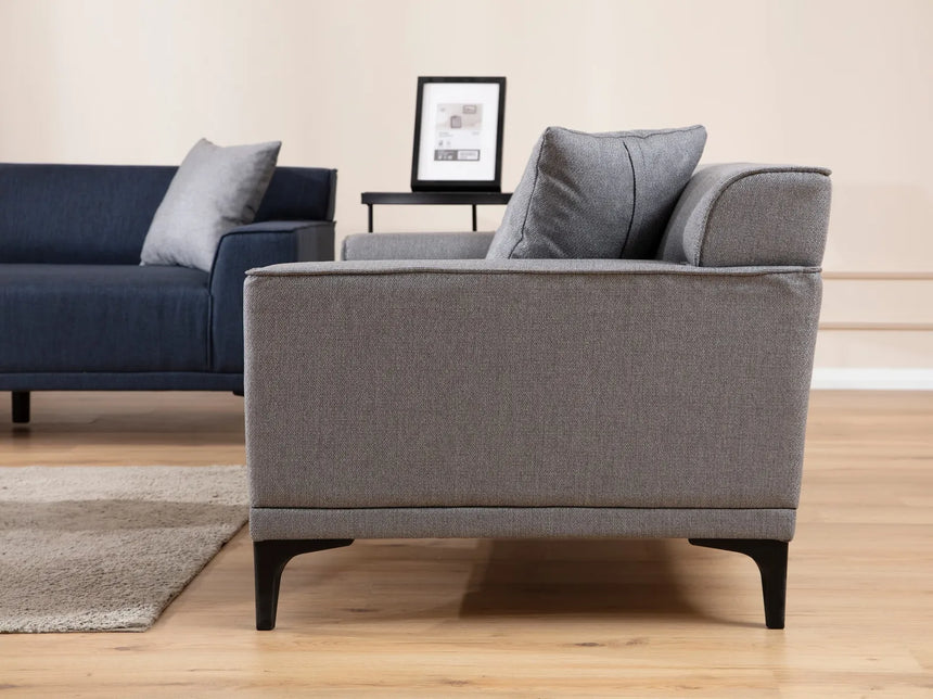 Petra 2-Sitzer Sofa in Hellgrau, 165x87 cm von Atelier Del Sofa – Bild 3