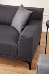 Petra 3-Sitzer Sofa in Anthrazit, 215x87 cm von Atelier Del Sofa – Bild 3