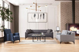 Petra 3-Sitzer Sofa in Anthrazit, 215x87 cm von Atelier Del Sofa – Bild 5