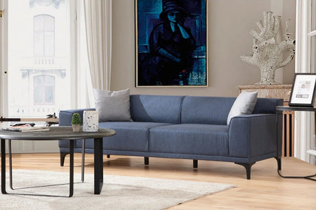 Petra 3-Sitzer Sofa in Blau, 165x87 cm von Atelier Del Sofa – Bild 1