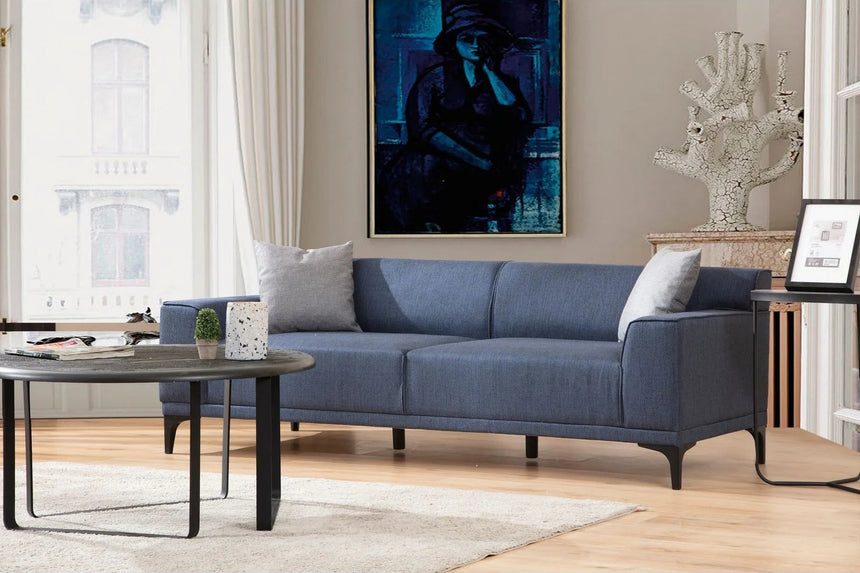 Petra 3-Sitzer Sofa in Blau, 165x87 cm von Atelier Del Sofa – Bild 1