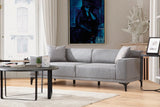 Petra 3-Sitzer Sofa in Hellgrau, 215x87 cm von Atelier Del Sofa – Bild 1