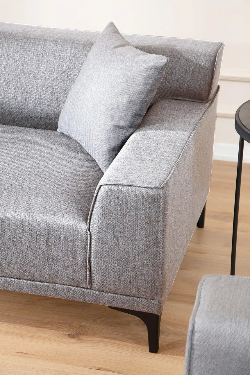 Petra 3-Sitzer Sofa in Hellgrau, 215x87 cm von Atelier Del Sofa – Bild 3